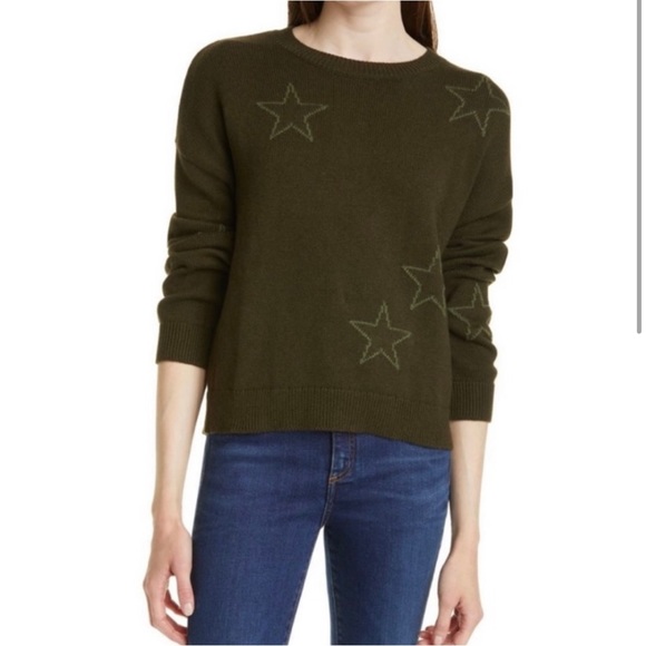 Rails Perci Olive Star Sweater - Picture 1 of 7
